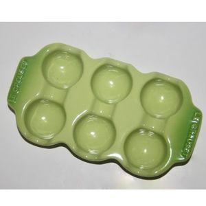 NEW LE CREUSET Green EGG CARTON TRAY